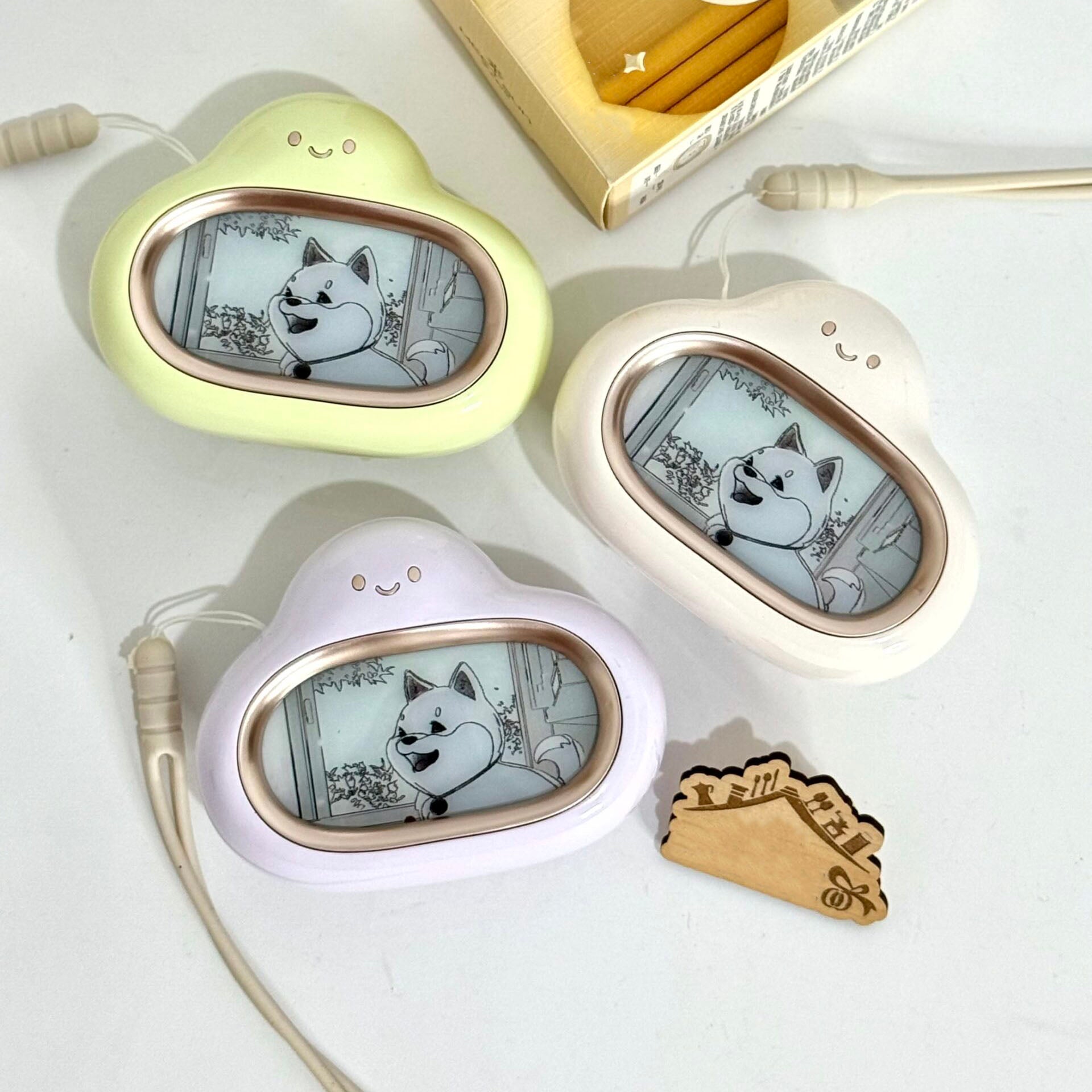 Rechargeable Cloud-Shaped Hand Warmer with LED Light