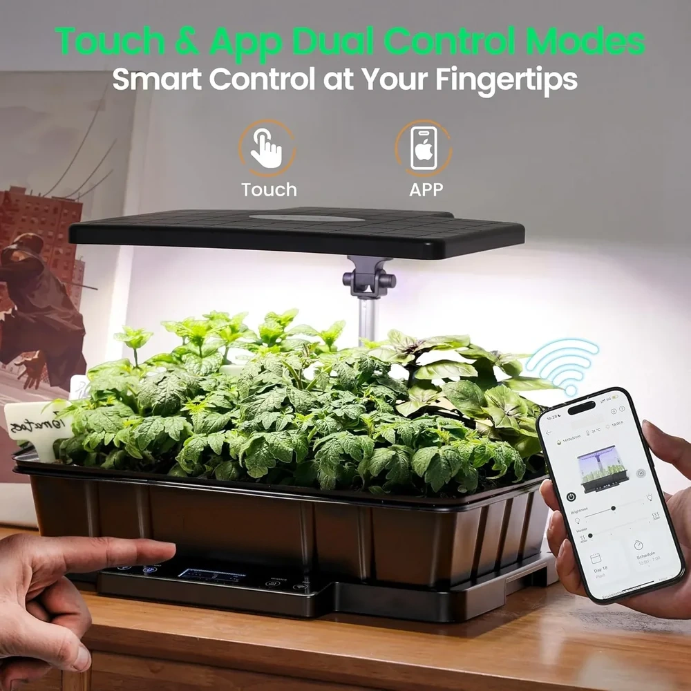 Full Spectrum Indoor Grow System – Smart Control & Heated Base