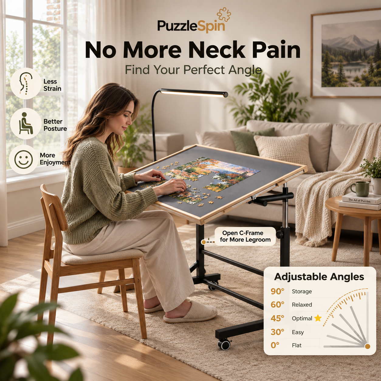 PuzzleSpin 1500 Rotating Puzzle Table