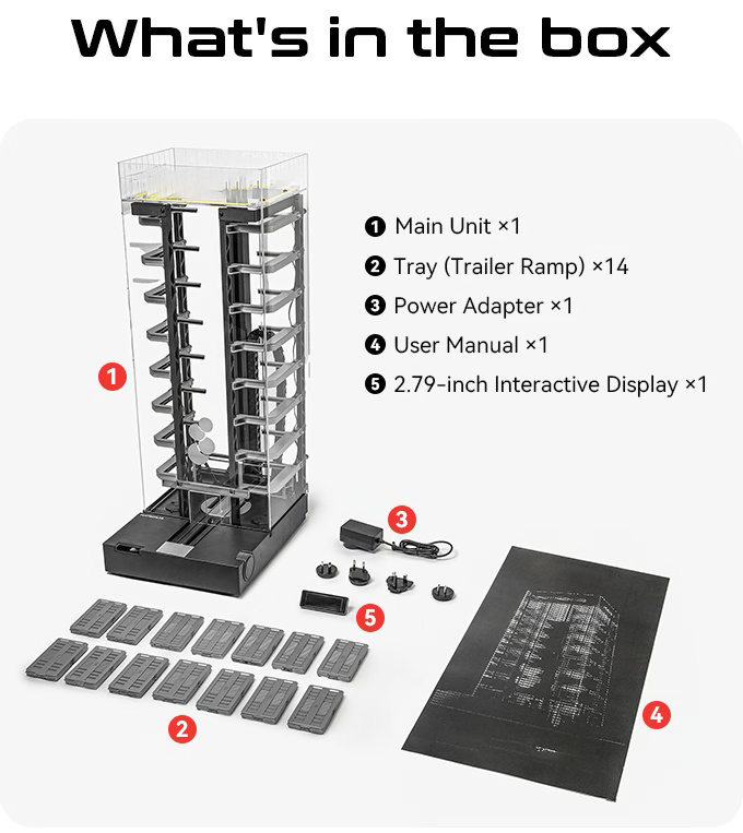 Smart Auto Parking Garage – 1:64 Scale Model Car Display System