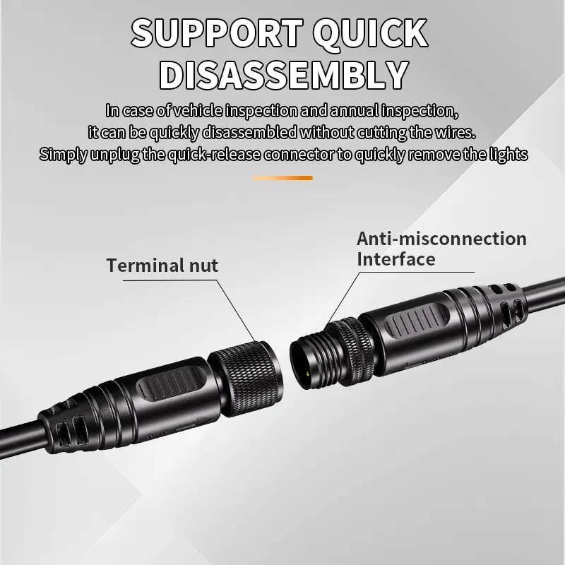 Motorcycle LED Auxiliary Light – 60W Driving Spotlights