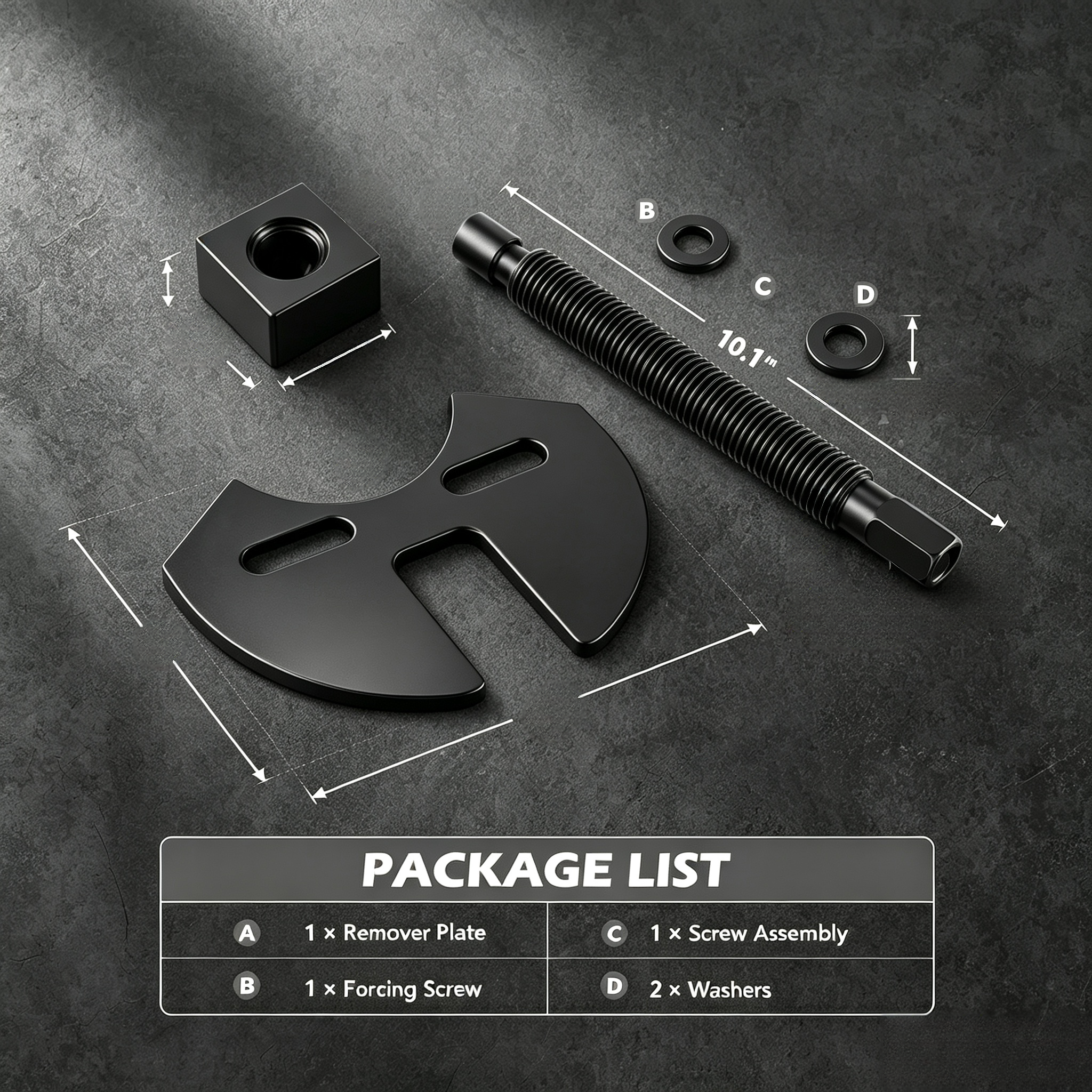 Heavy-Duty Wheel Hub Removal Tool Set for 5, 6 & 8 Lug Vehicles