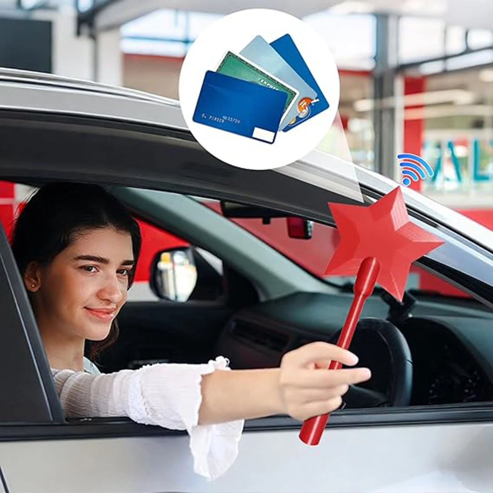 Tap the payment wand - simply insert the star icon