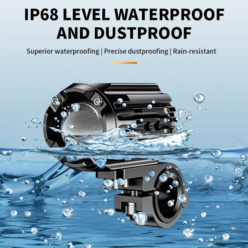 Motorcycle LED Auxiliary Light – 60W Driving Spotlights