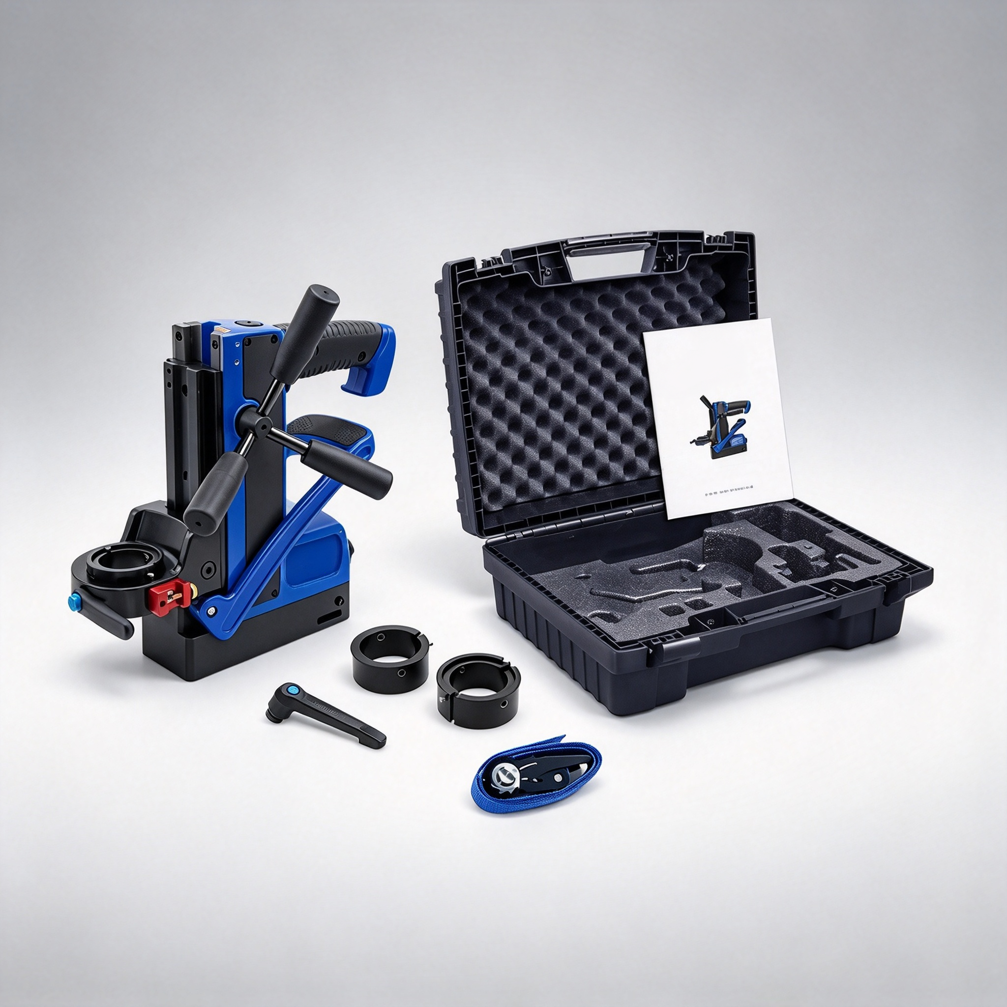 Professional Magnetic Drill Press – 1150W, 2-Speed, Keyless Tool Holder, 55mm Depth