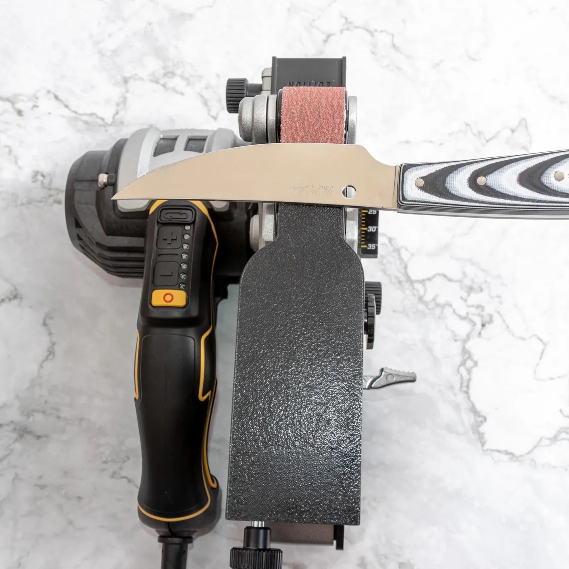 Reversible Riser System for Belt Grinder Sharpener – Dual Slider, No-Mod Install