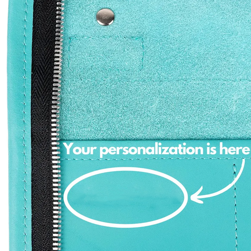 Handmade leather drumstick bag with keychain