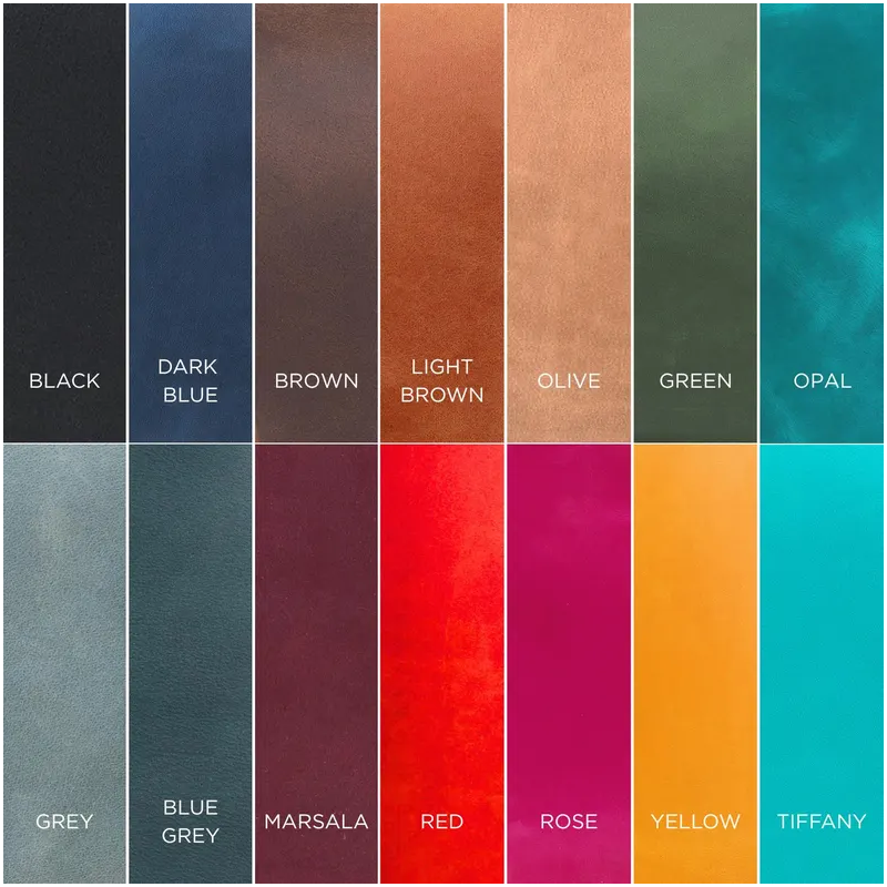 Handmade leather drumstick bag with keychain