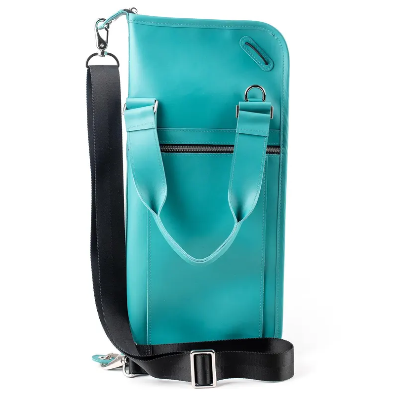 Handmade leather drumstick bag with keychain