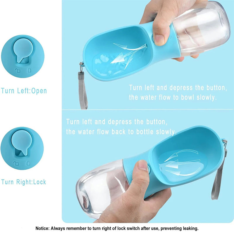 3-in-1 Multifunctional Portable Dog Water Bottle