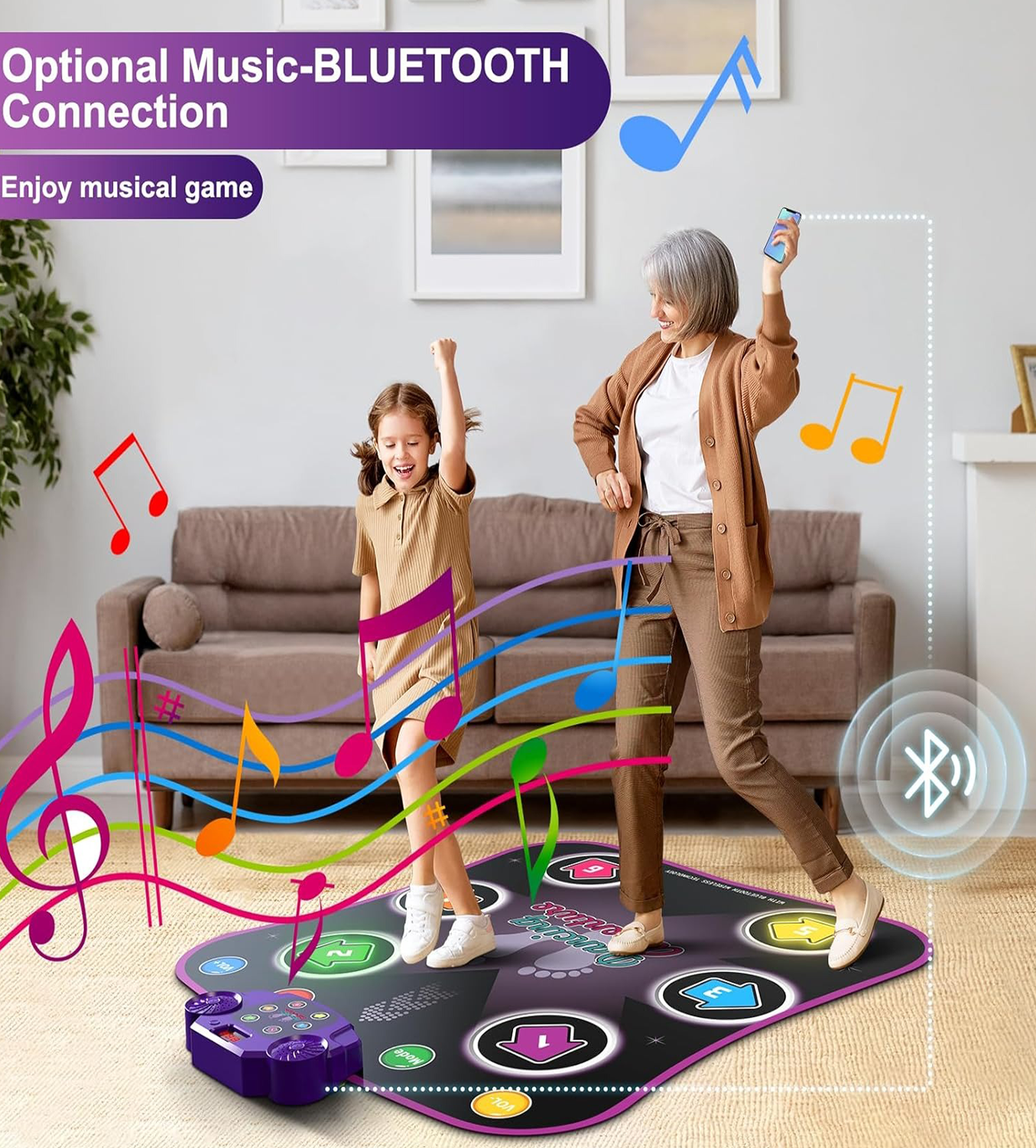 Electronic dance mat toy
