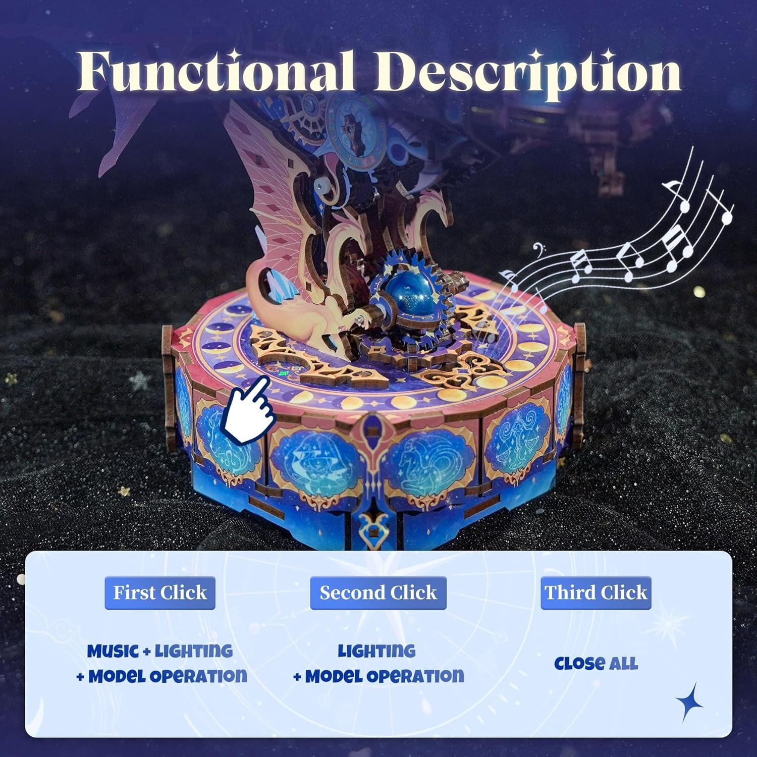 DIY Transmission Model Fantasy Spaceship with Music