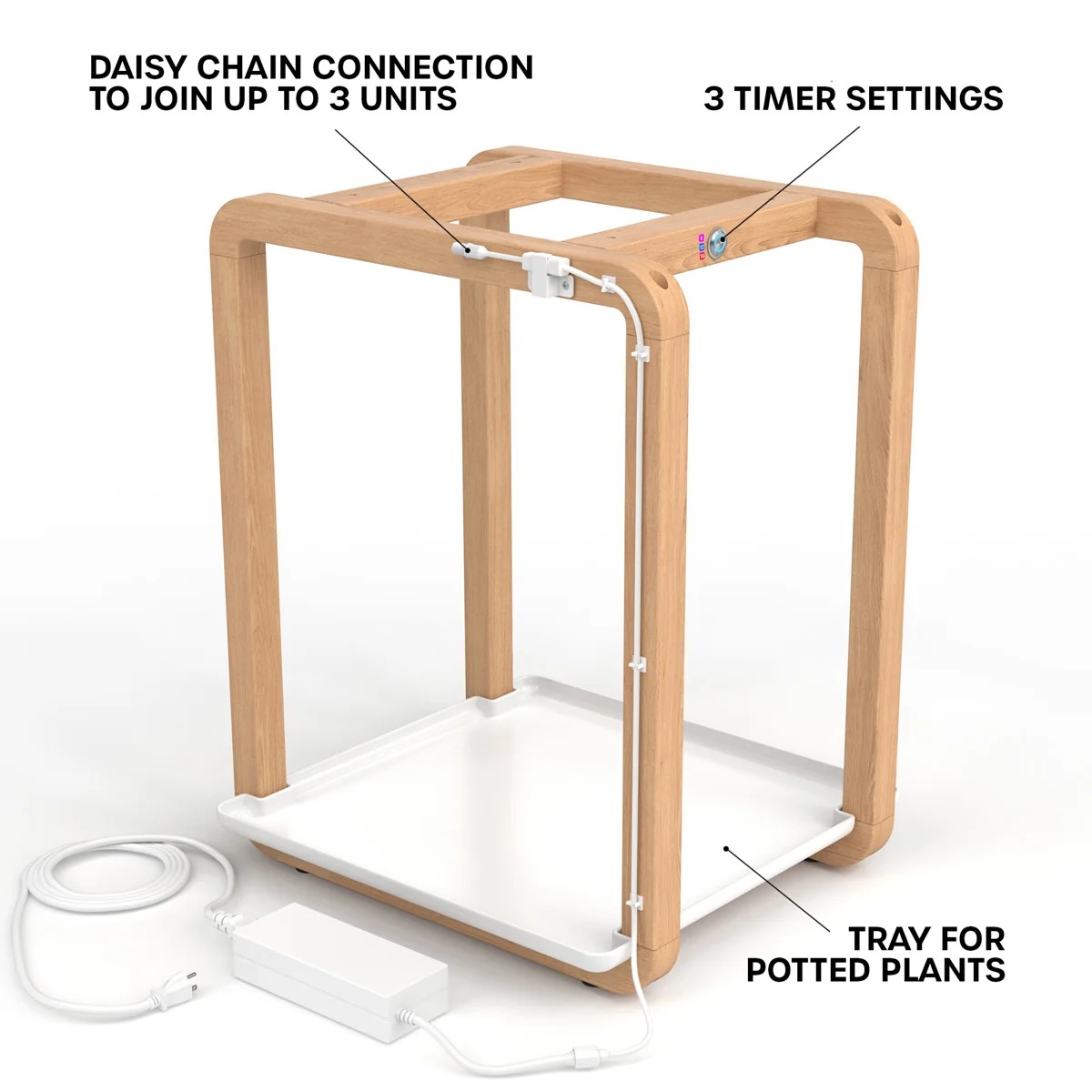 Modular Indoor Grow Light – Full Spectrum, 3 Timer Modes, 30W