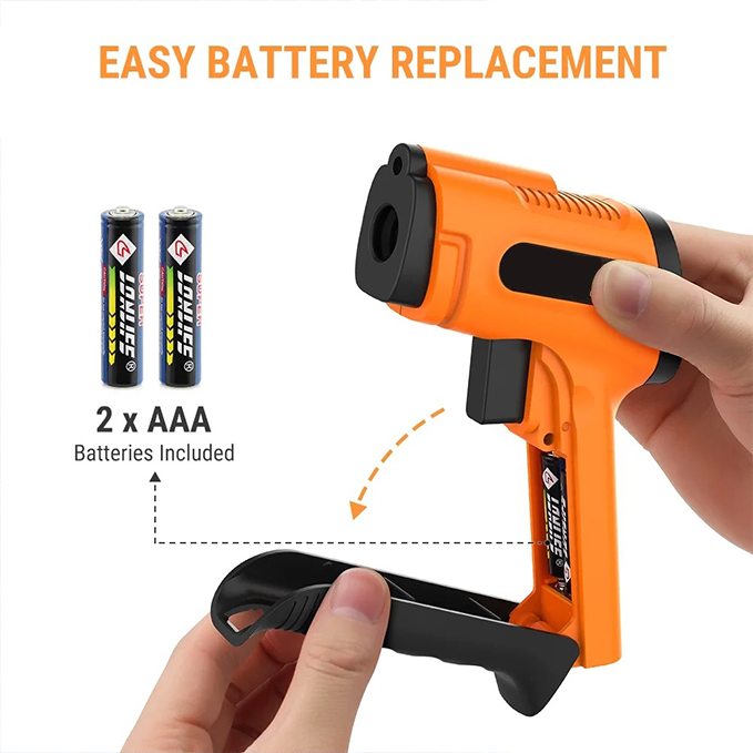 LCD Digital Infrared Thermometer with Gun-Type Temperature Measurement