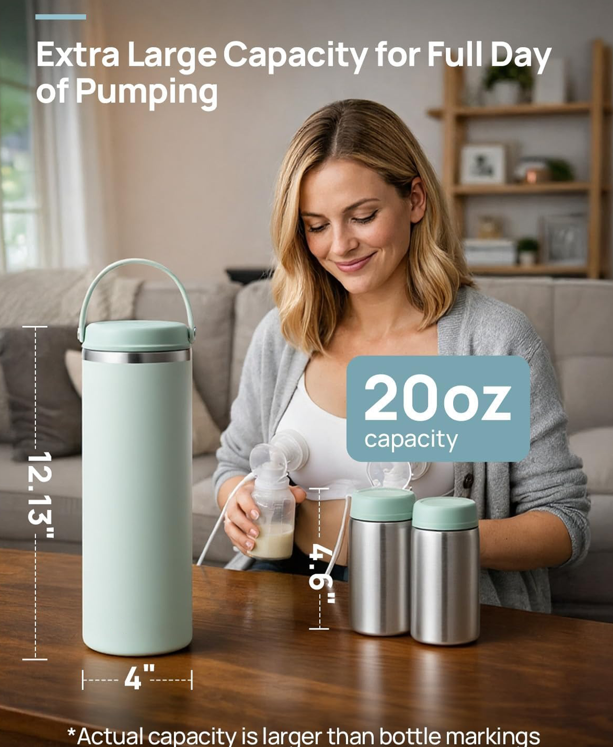 Portable breast milk cooler