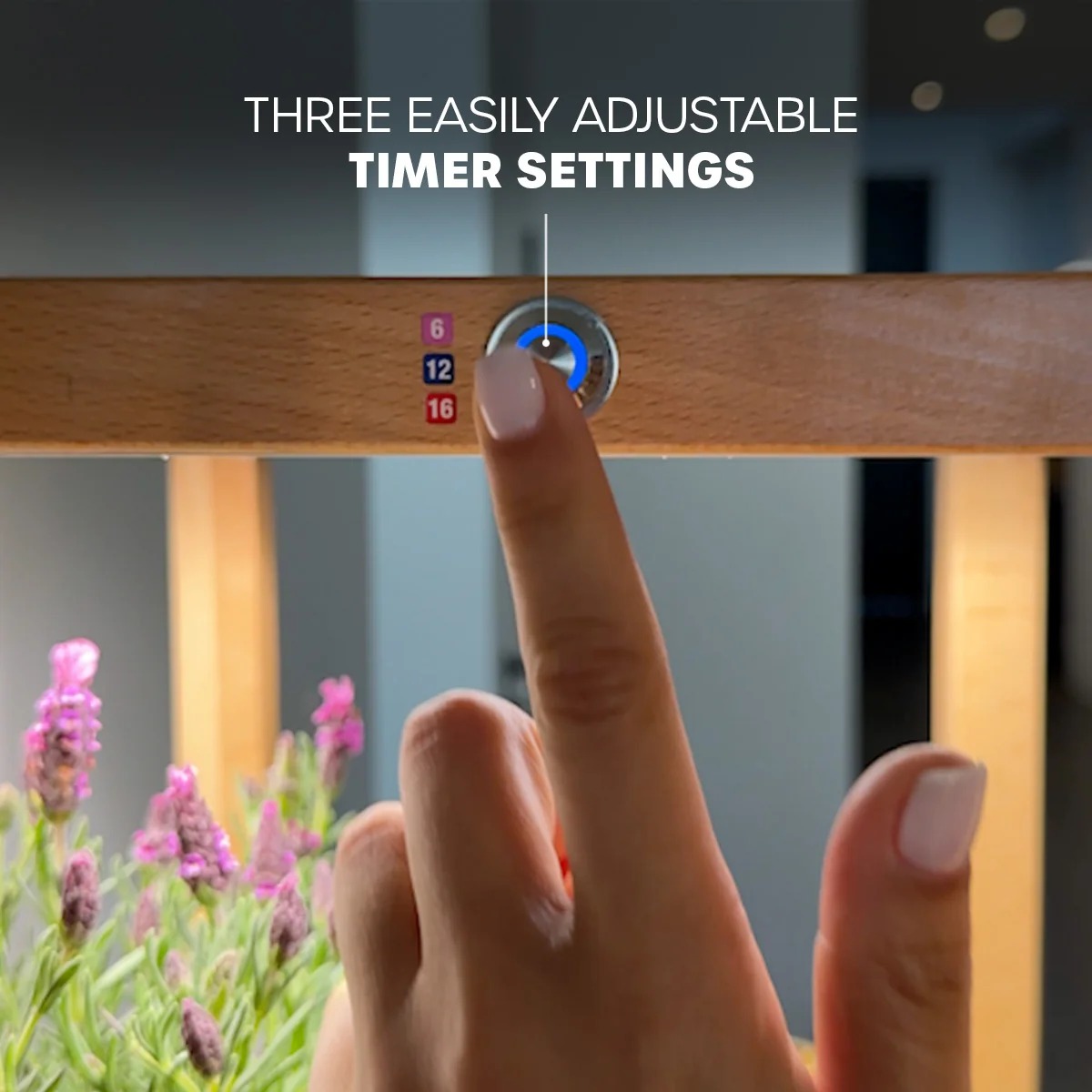 Adjustable grow light timer