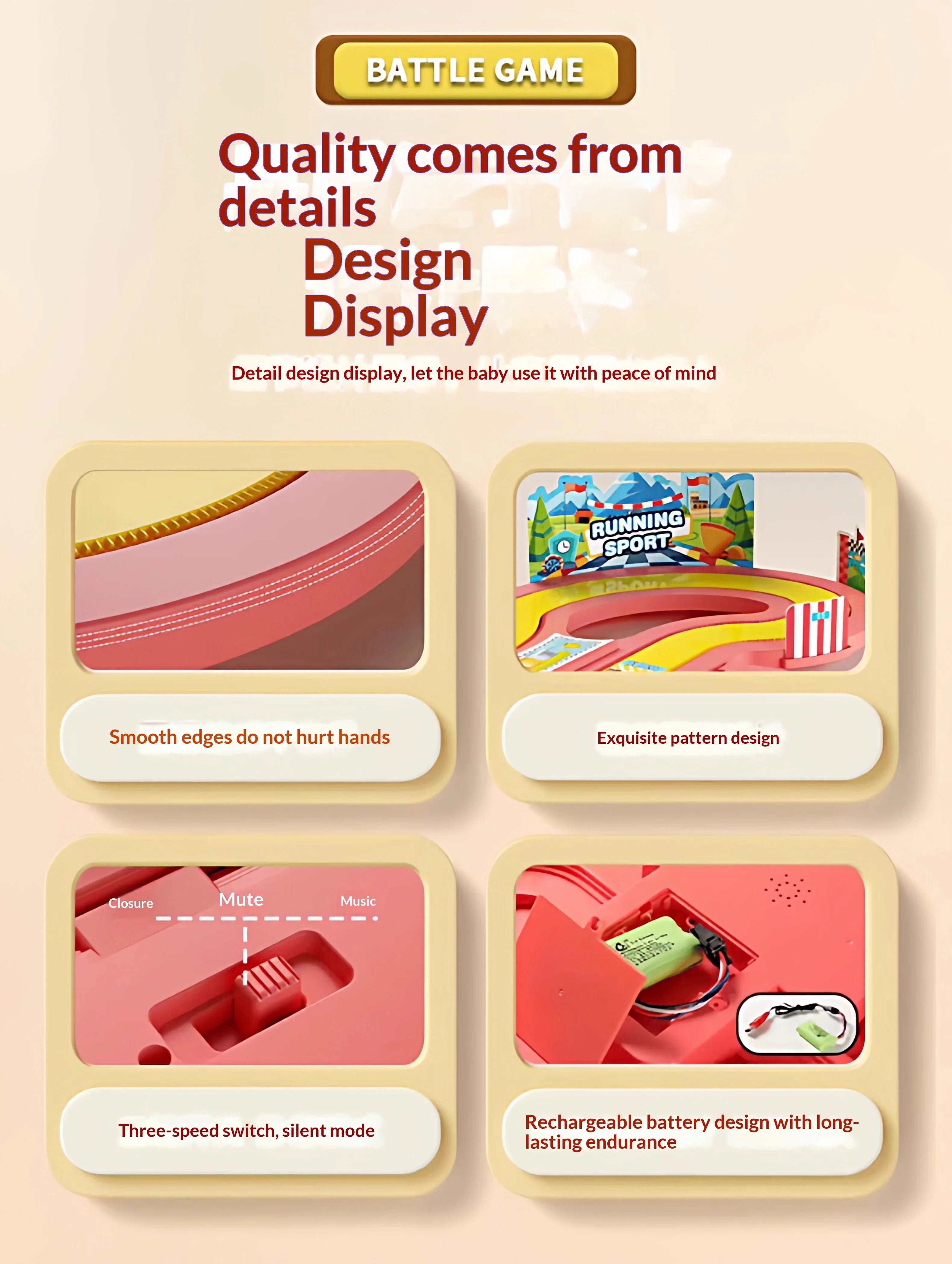 Children's motion-sensing treadmill game toy