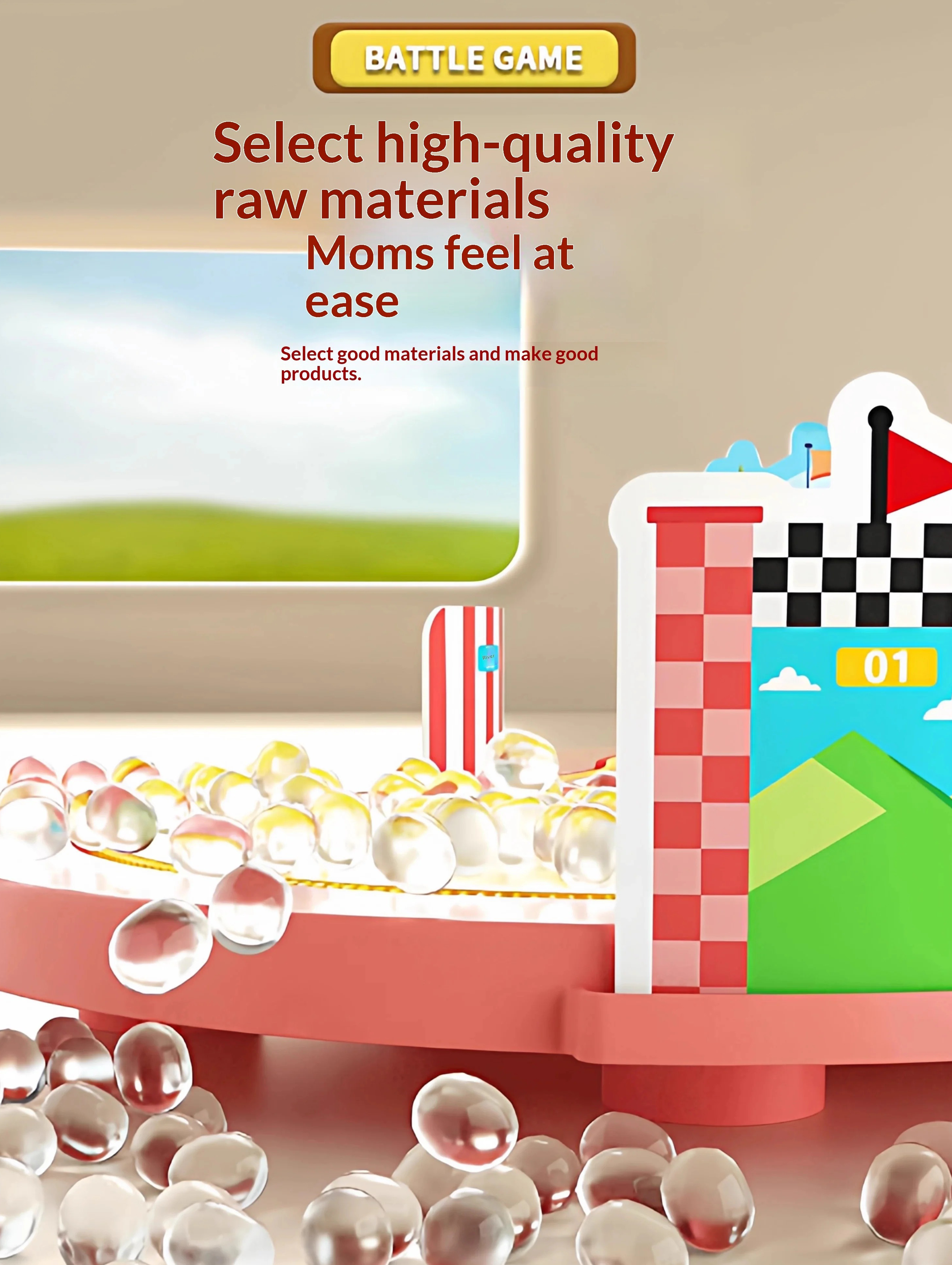 Children's motion-sensing treadmill game toy