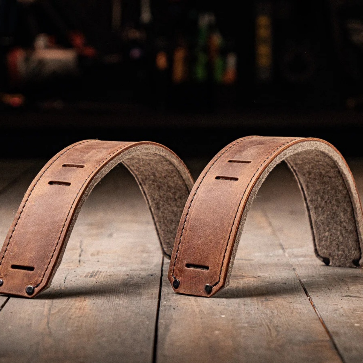 Leather Work Suspenders – Adjustable 4‑Point System