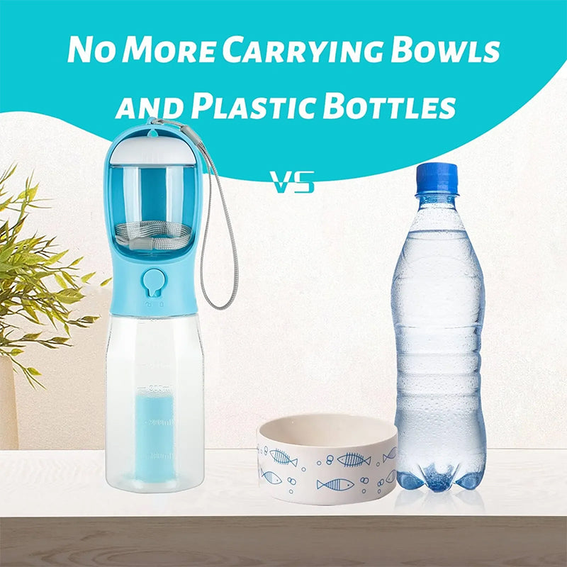 3-in-1 Multifunctional Portable Dog Water Bottle