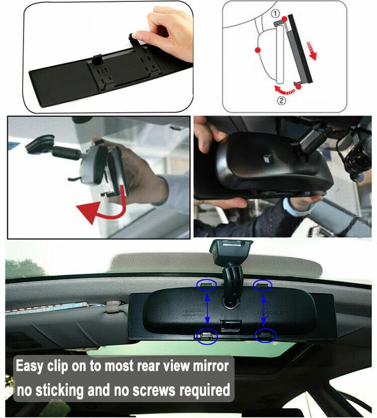 Wide Angle Rearview Mirror – Eliminate Blind Spots Instantly