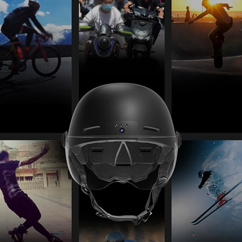 Equestrian Helmet with Built-In HD Camera