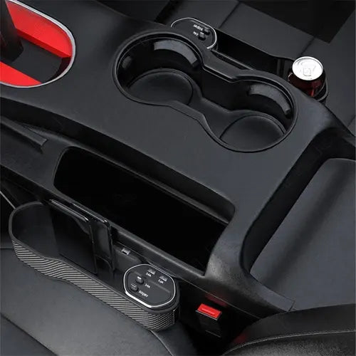 Car Seat Gap Organizer with Wireless Charger – iPhone & Android Compatible