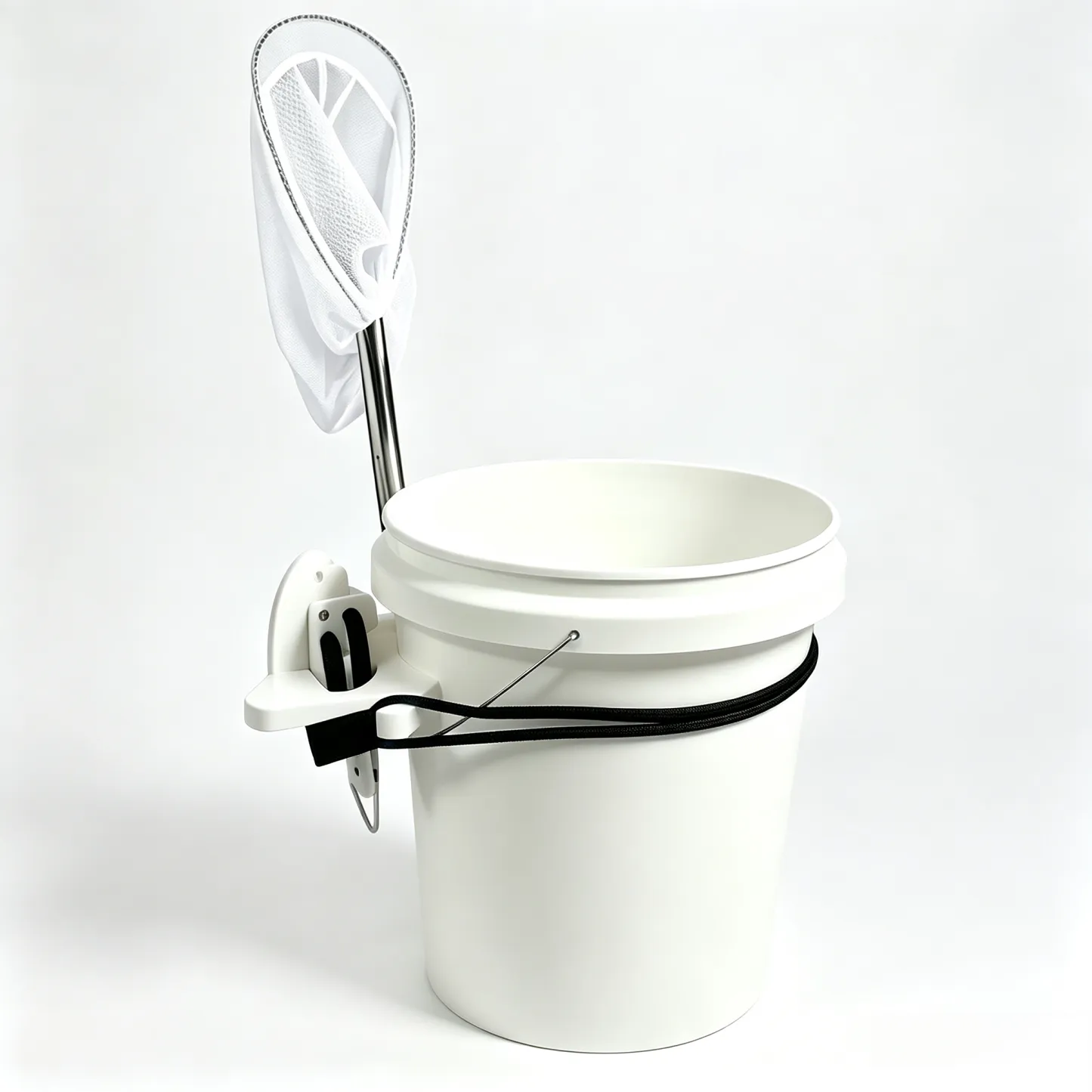 Vacuum Mount 5-Gallon Bucket Holder-Drill-Free Marine Storage Station for Fishing & Boating