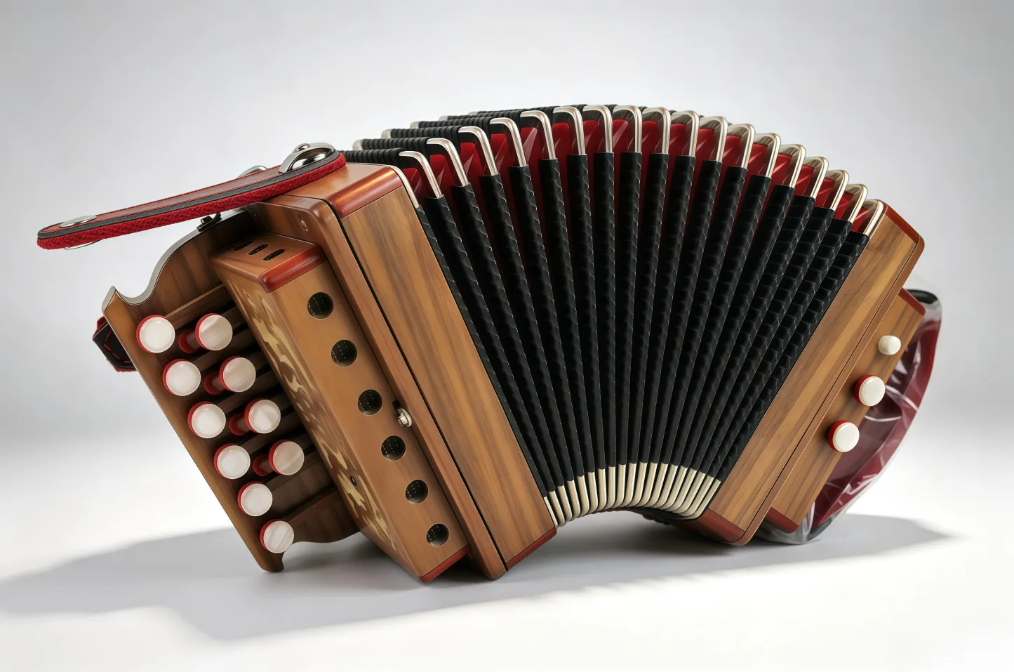 Compact Handmade Organetto — Walnut Finish
