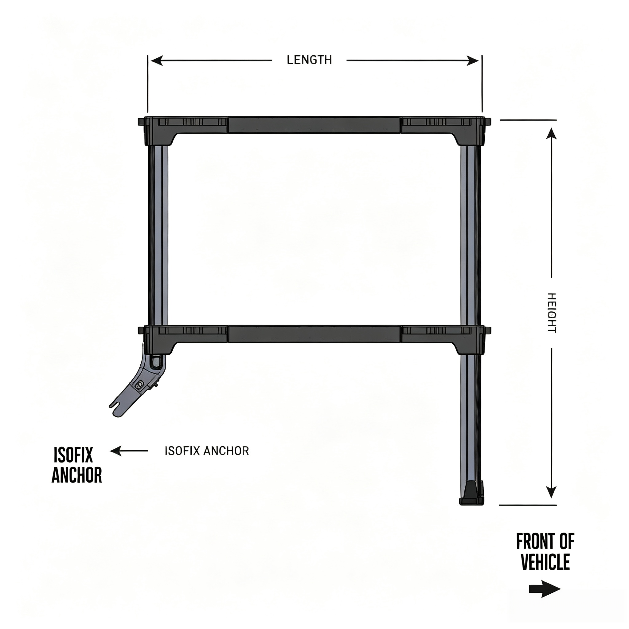 Double-Level Rear Seat Cargo Platform