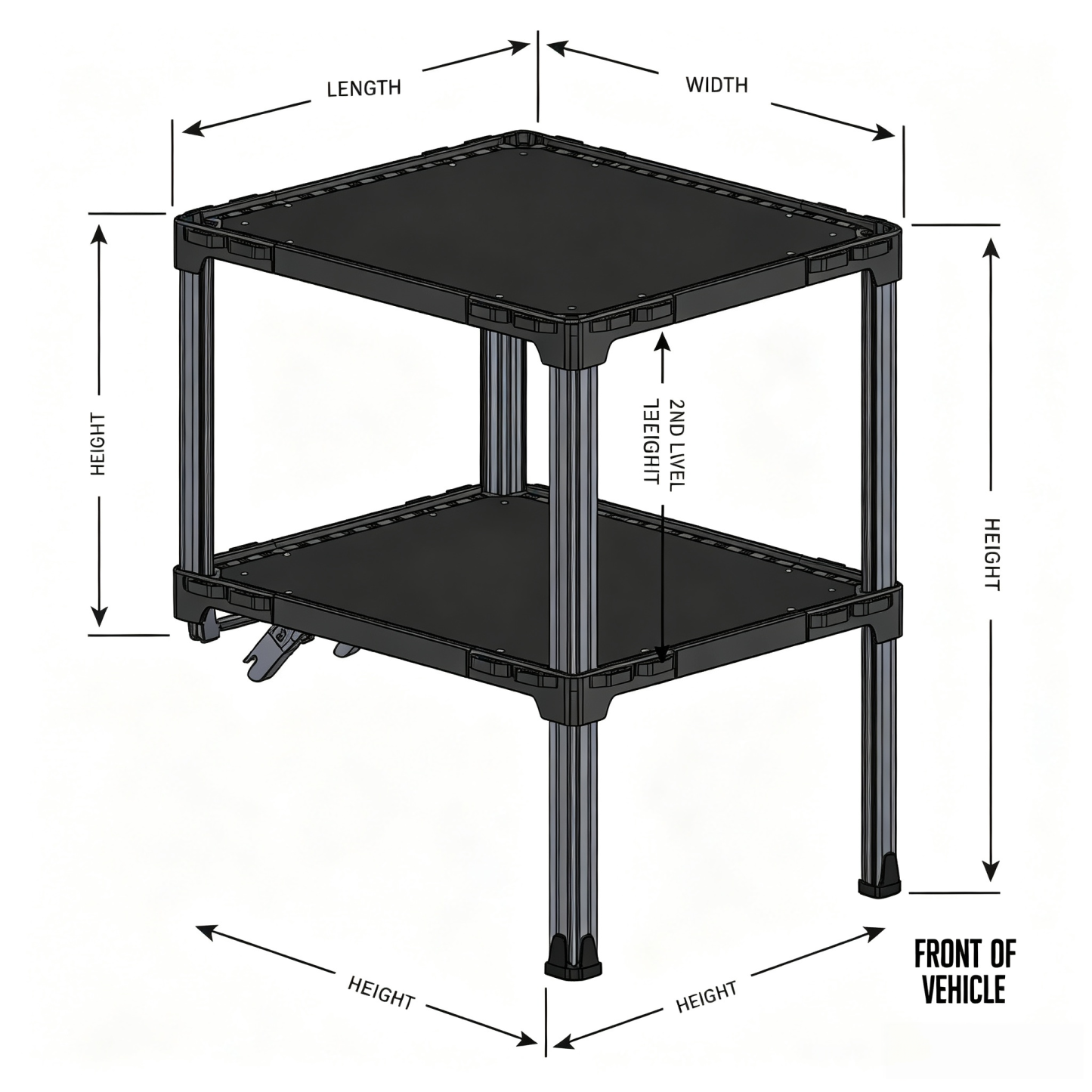 Double-Level Rear Seat Cargo Platform