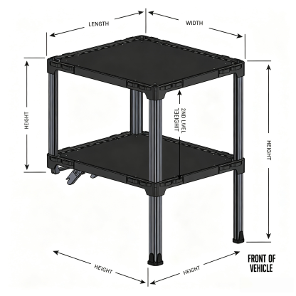 Double-Level Rear Seat Cargo Platform