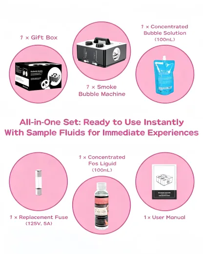 Portable Smoke Bubble Machine — Dual-Mode Fog & Bubble Party Effect Machine