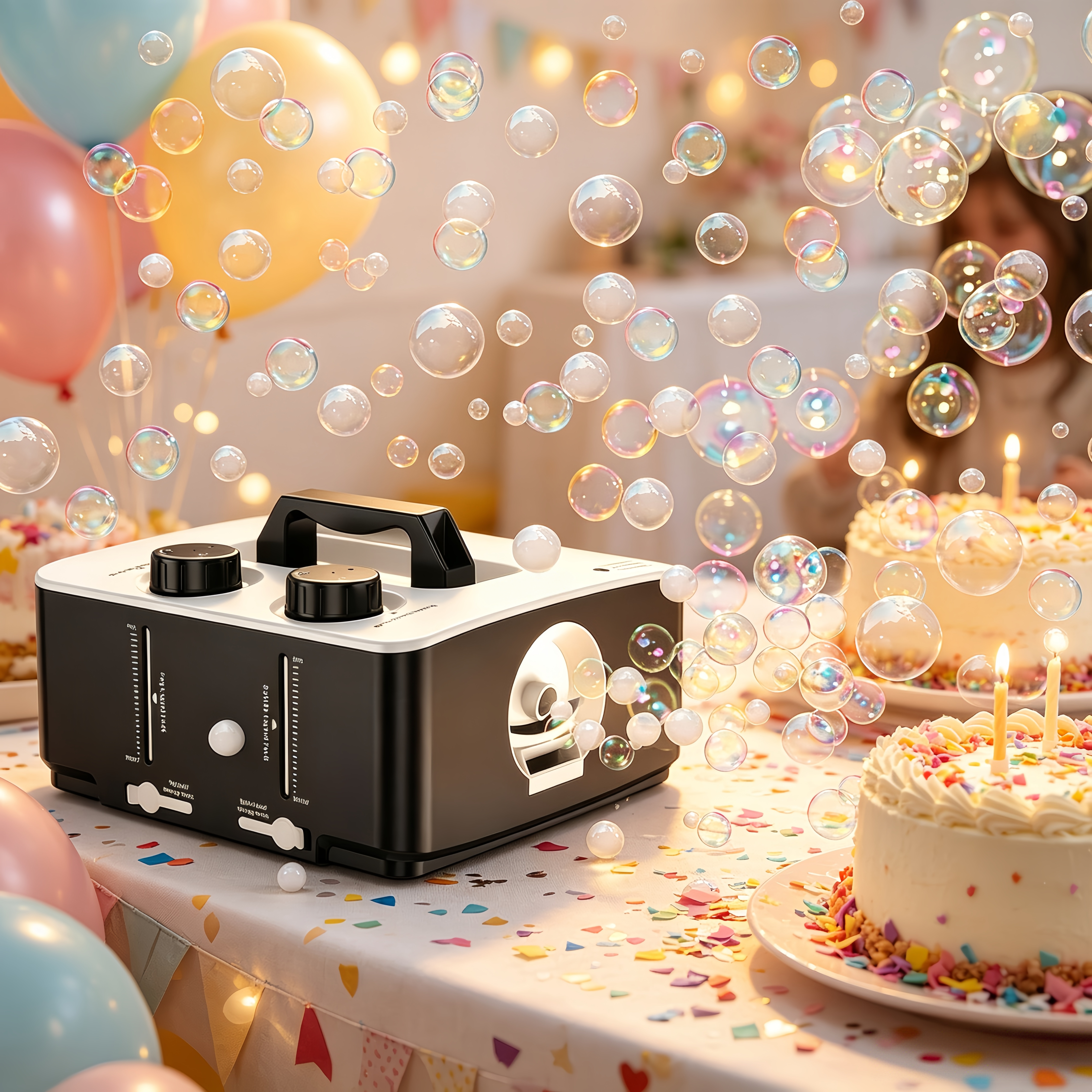 Portable Smoke Bubble Machine — Dual-Mode Fog & Bubble Party Effect Machine