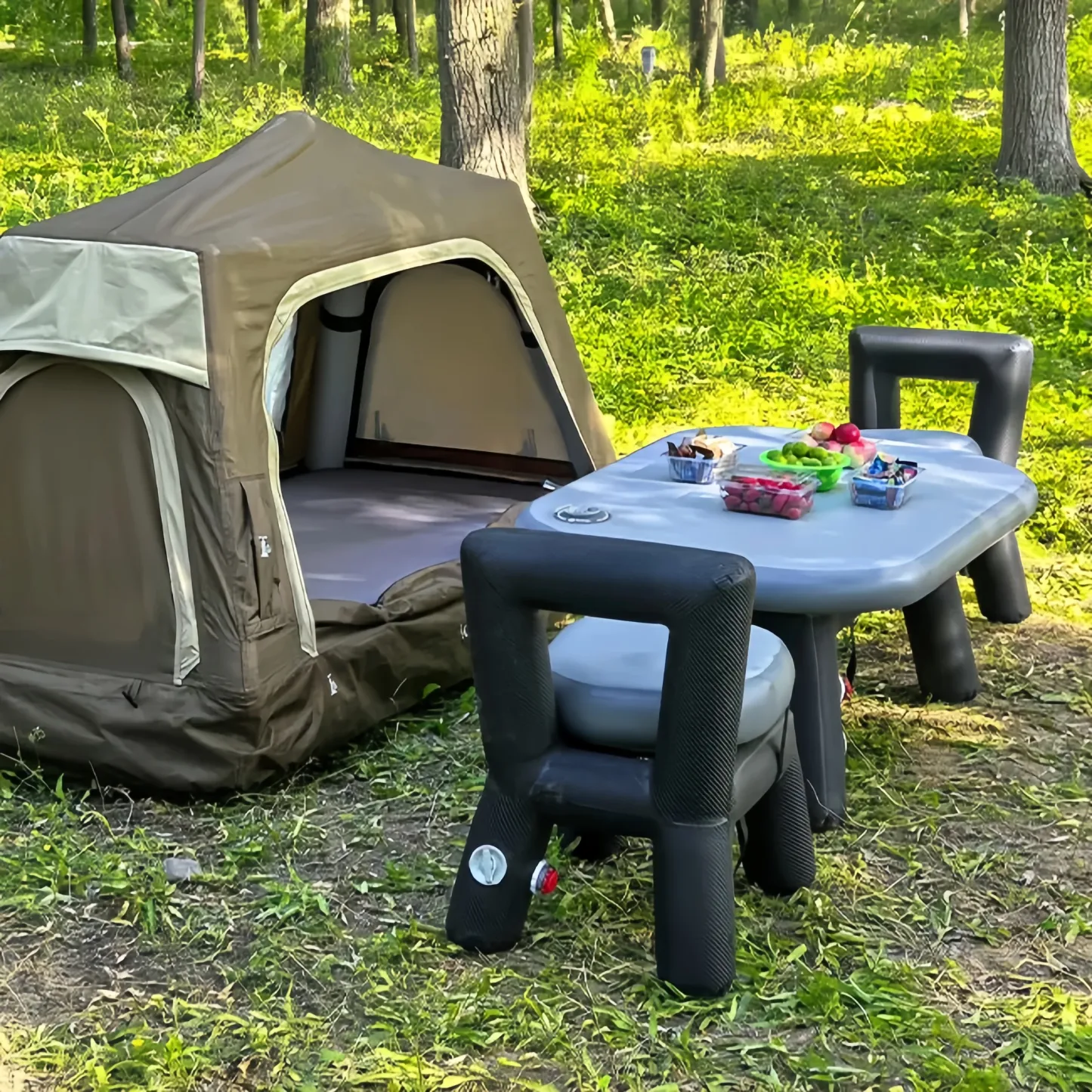Inflatable Camping Table — Lightweight Portable Outdoor Table with Large Stable Surface