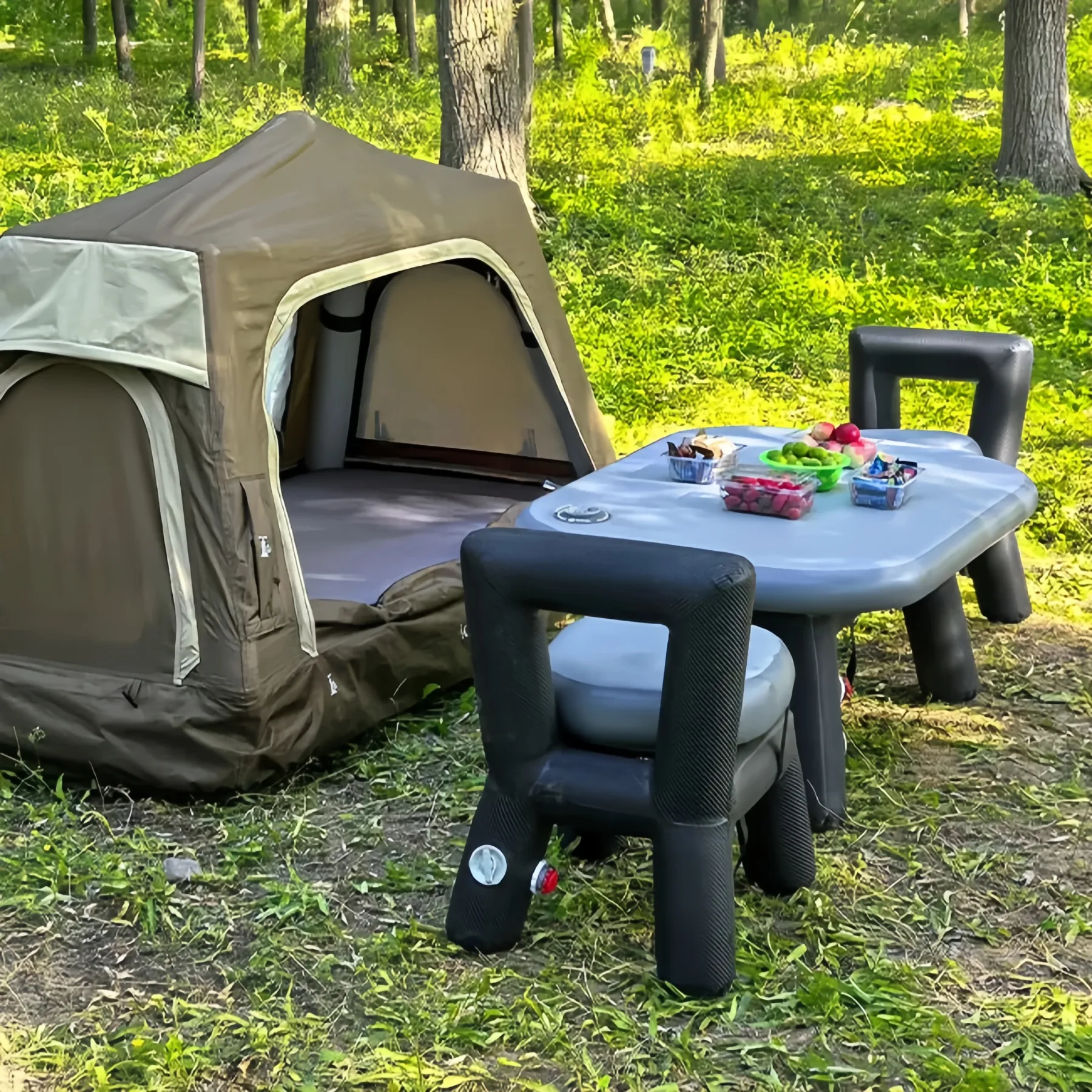 Inflatable Camping Table — Lightweight Portable Outdoor Table with Large Stable Surface