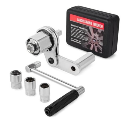 Heavy-duty torque multiplier wrench set