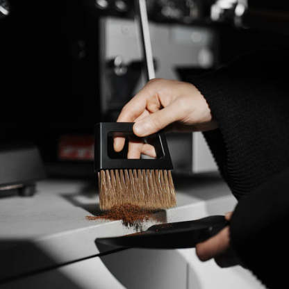 Coffee bar brush set with magnetic design