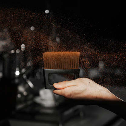 Coffee bar brush set with magnetic design