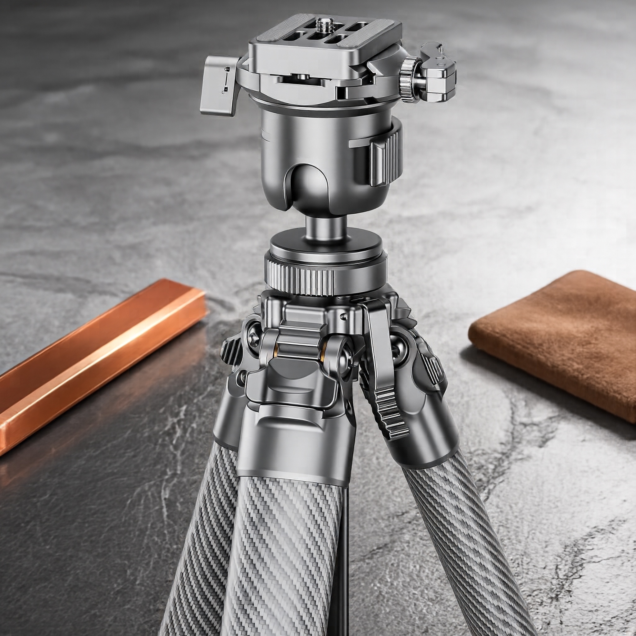Professional Compact Tripod with 30mm Ball Head for Travel Photography