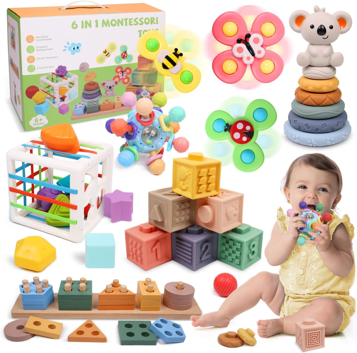 Montessori baby toy set