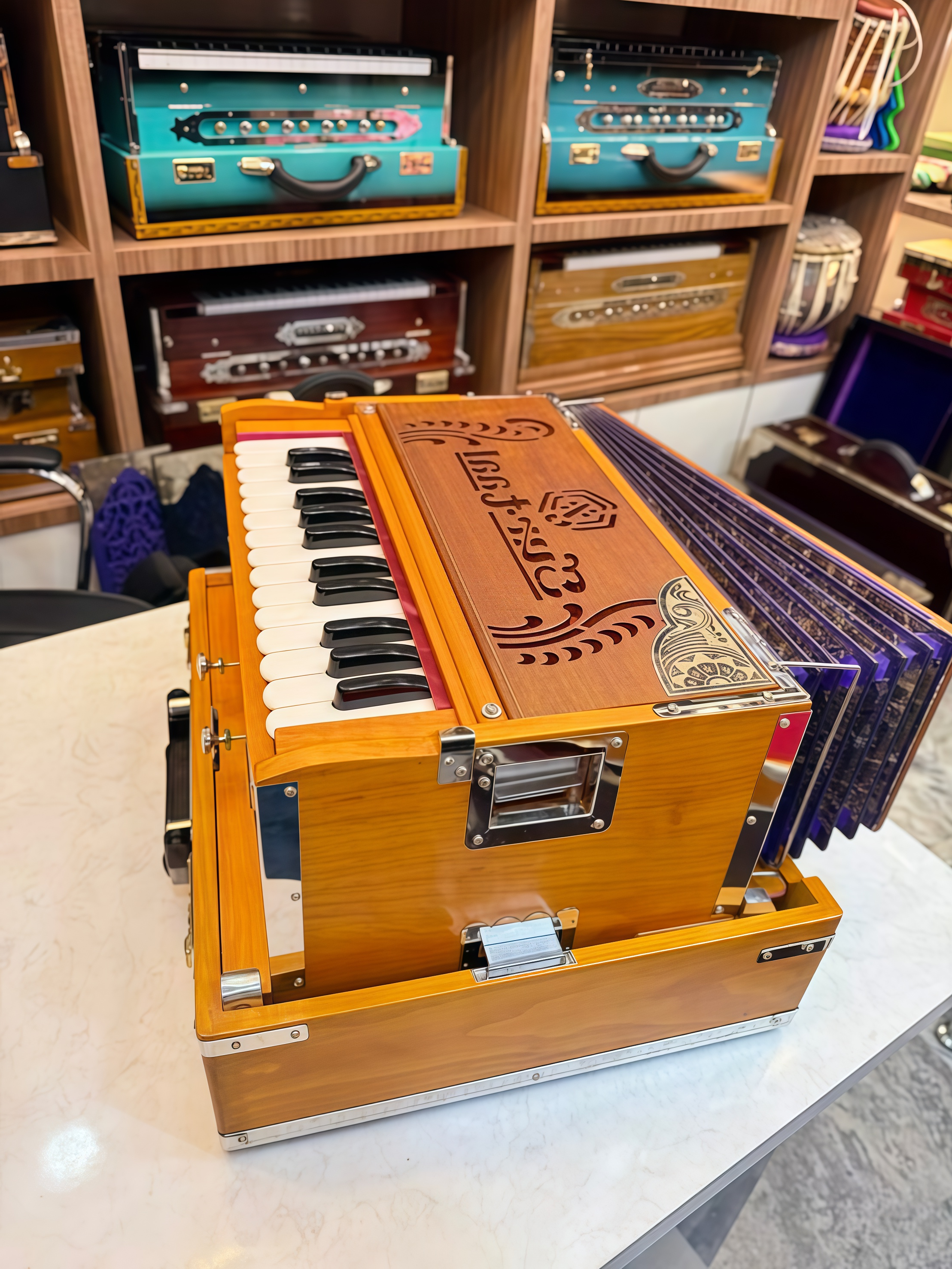 Ultra-Lightweight 25-Key Harmonium — Portable 2-Octave Reed Organ for Musicians & Travelers