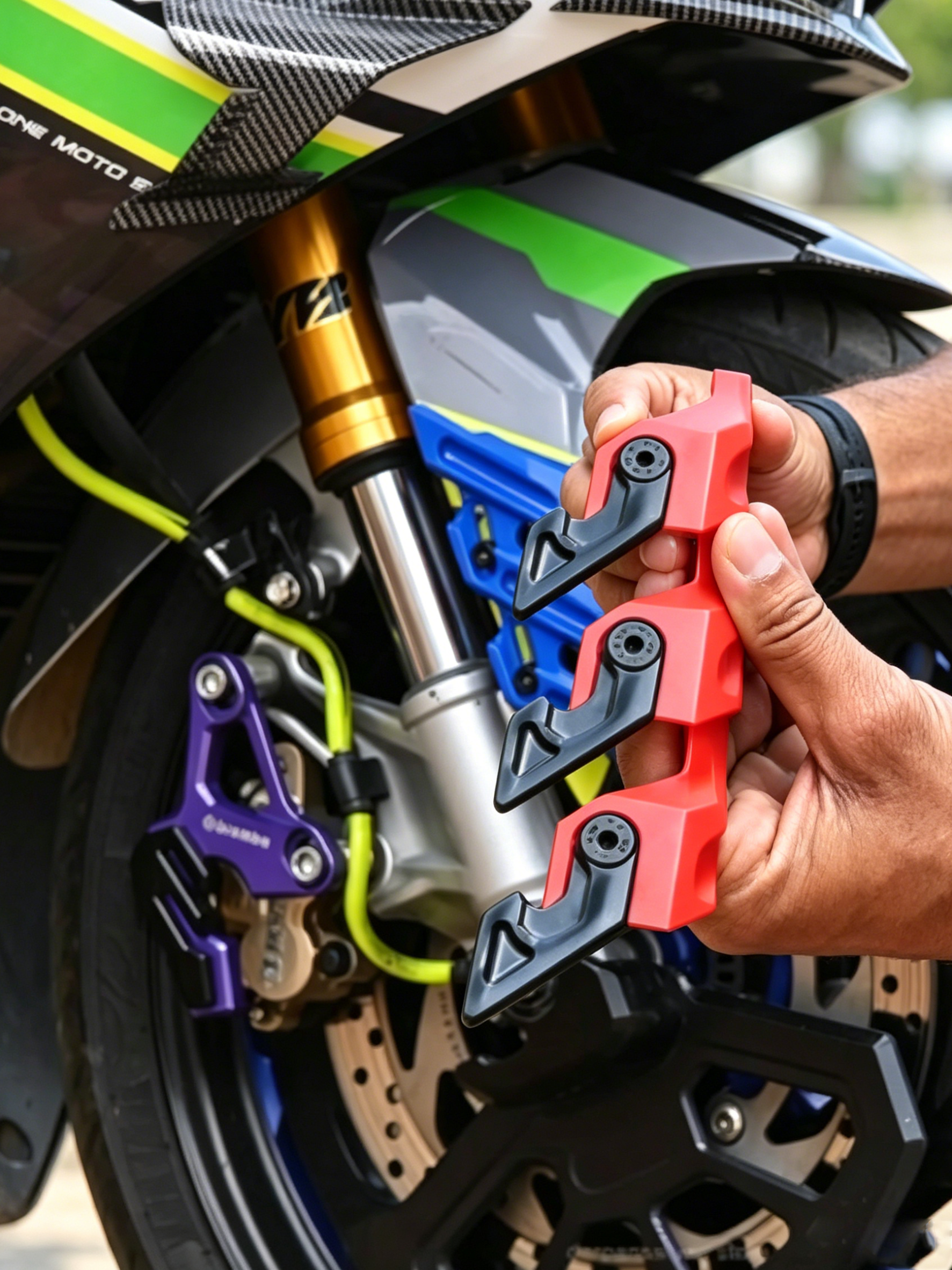 Motorcycle universal front fork protector