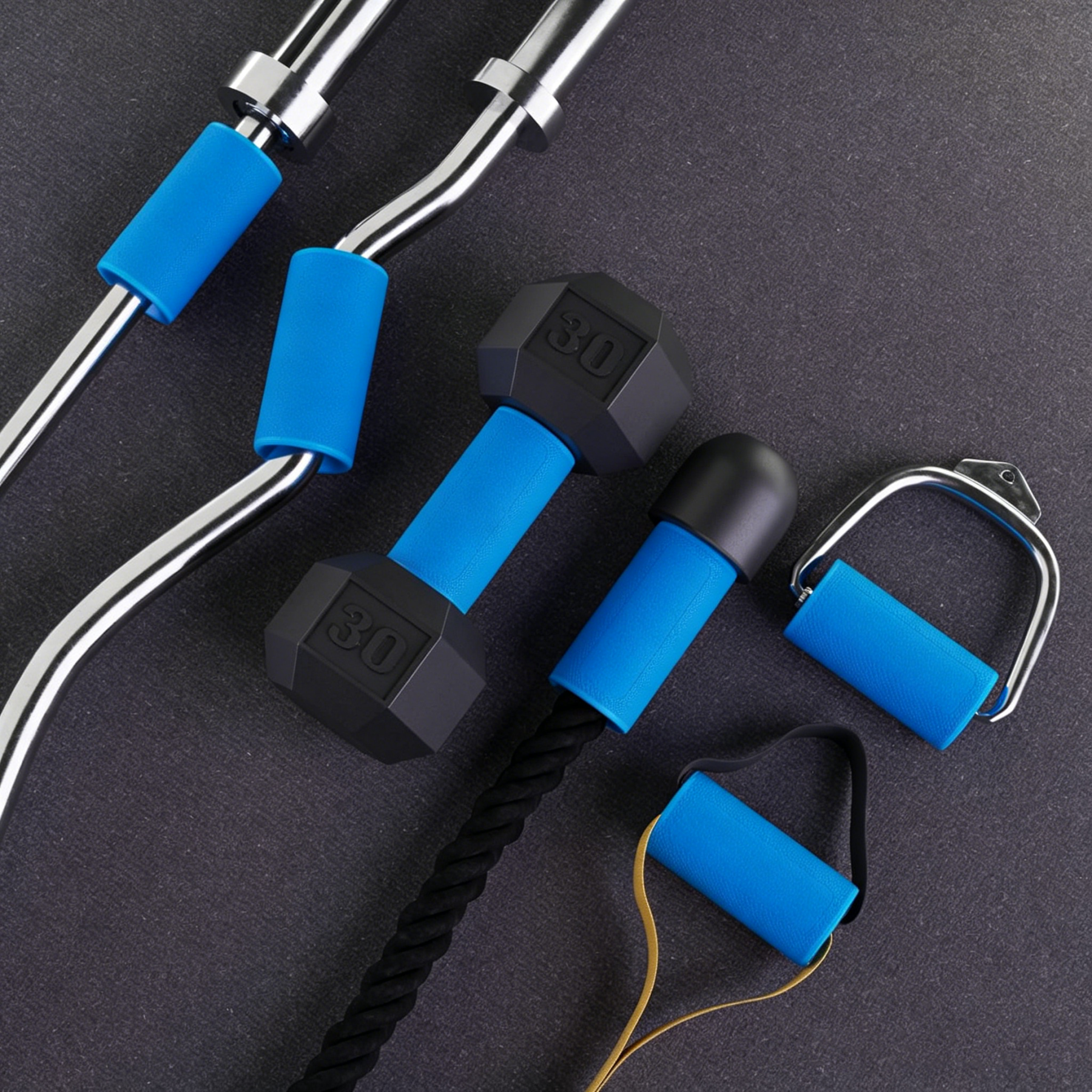 Thick Grips – Increased Muscle Fiber Activation