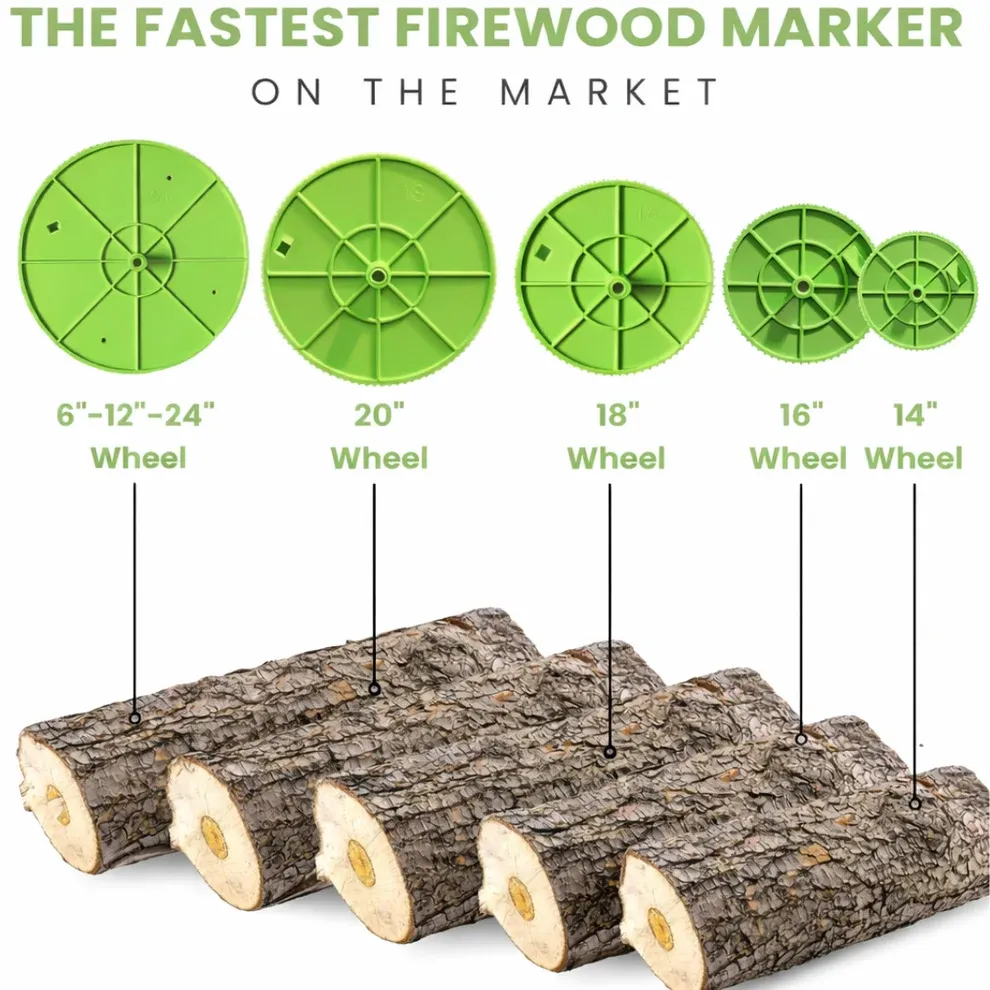 Universal Firewood Length Marker — All-Wheel Cutting Guide Kit