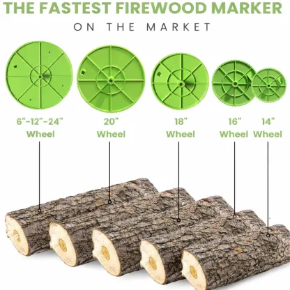 Universal Firewood Length Marker — All-Wheel Cutting Guide Kit