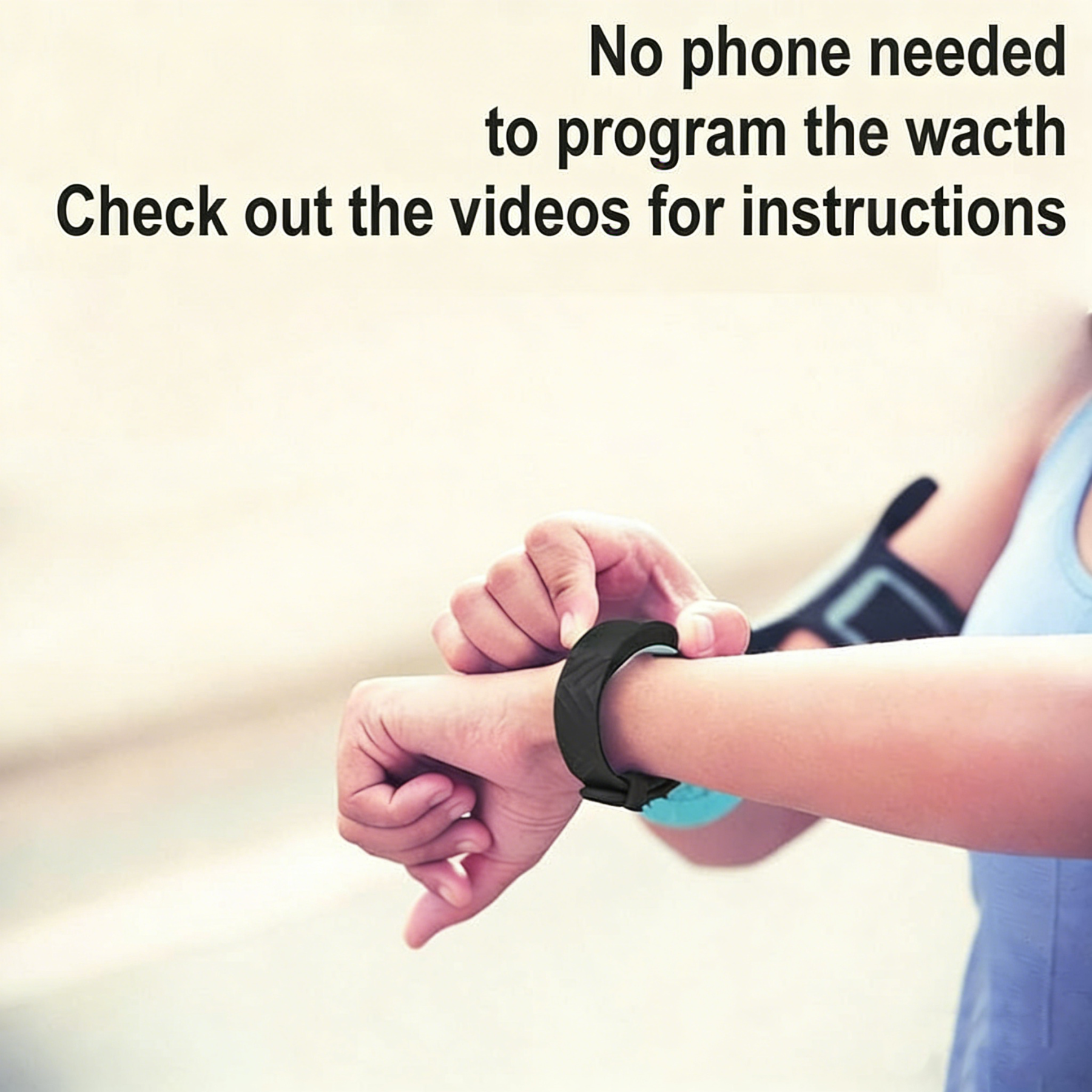 Alarm Vibrating Watch – Silent Vibration Shake Wake ADHD Medication Reminder