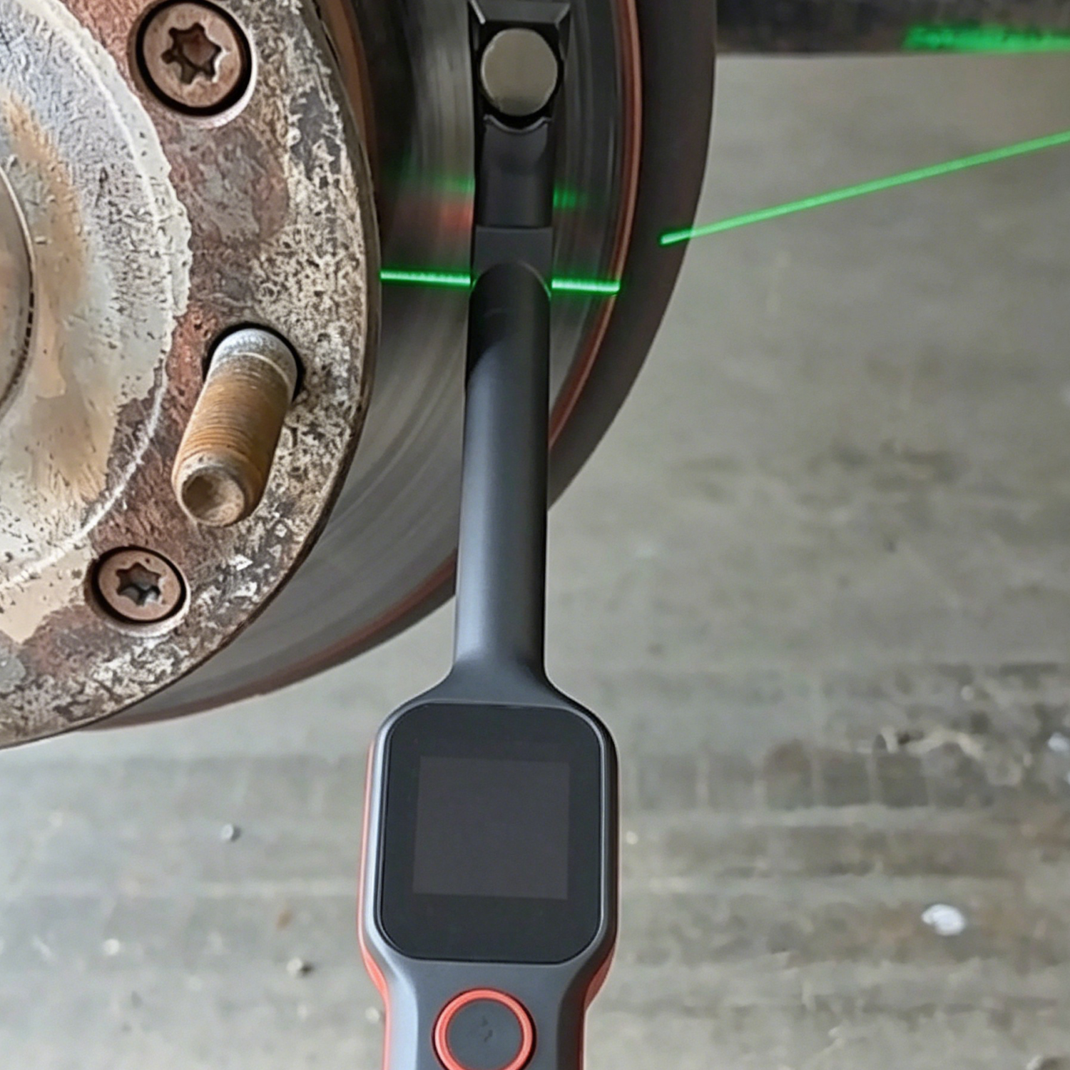 Smart Laser Tire Tread & Brake Disc Wear Analyzer for Vehicle Safety Inspection