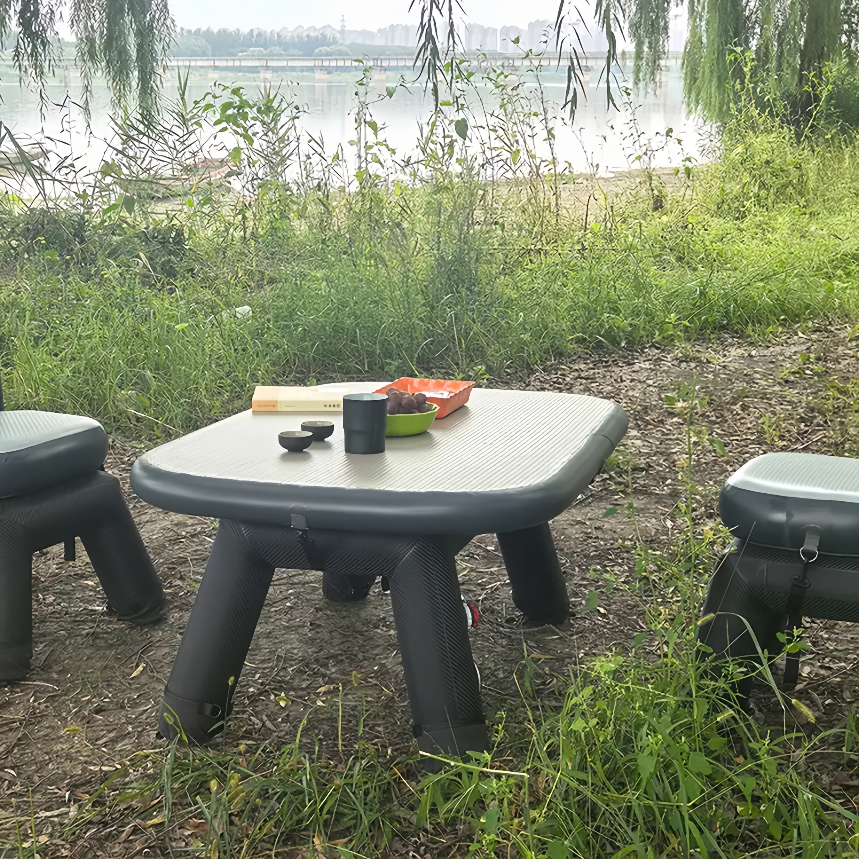 Inflatable Camping Table — Lightweight Portable Outdoor Table with Large Stable Surface