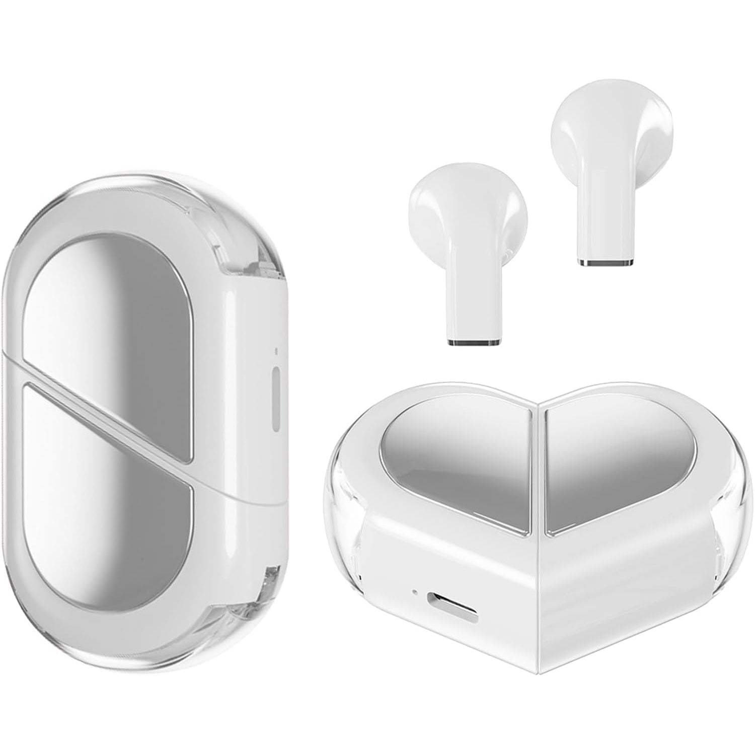 Heart Wireless Earbuds – Cute Mini Bluetooth Earbuds for Girls and Kids